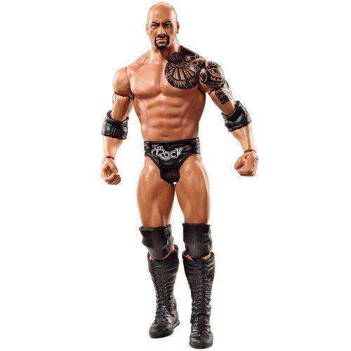 本物の  WWE プロレス Classics Signature Series The Rock アクションフィギュア 人形 おもちゃ