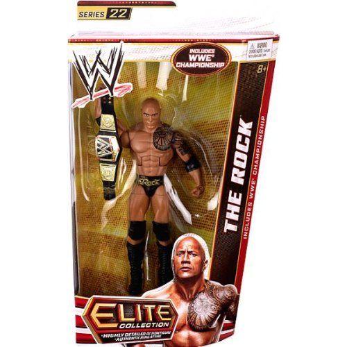 WWE プロフェッショナルレスリング Elite Collection The Rock 動き図形 あやつり人形 手あそび ゲーム、おもちゃ-フィギュア