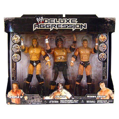 WWE プロレス Jakks Pacific Wrestling Exclusive DELUXE Aggression アクションフィギュア 3-Pack Randy