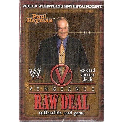 WWE プロレス Raw Deal Vengeance Starter Deck Paul Heyman フィギュア ダイキャスト 人形