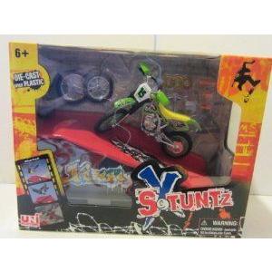 X Stuntz Finger Dirt Bike \u0026 Ramp (Ramp and Bike Color May Vary) ミニカー ミニチュア 模型 プレイセ