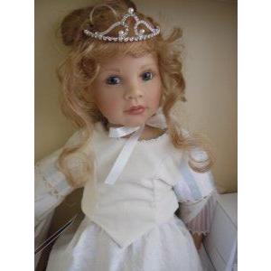Zapf 限定品 (限定品) Bettine Klemm 27 Frog King Princess Doll with Porcelain Frog by Goebel - (Han