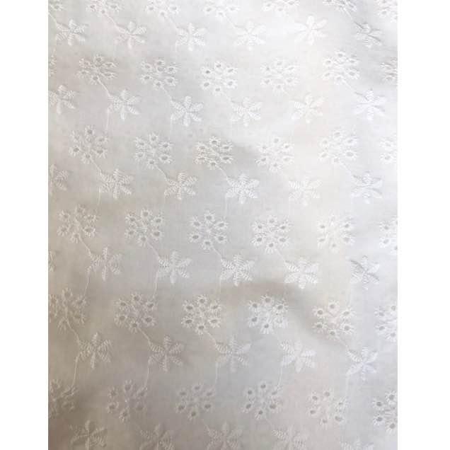 綿レース生地 マスク用生地 綿100% A007 カット 花柄 刺繍 コットンレース ワークレース 130cm*50cm |  | 02