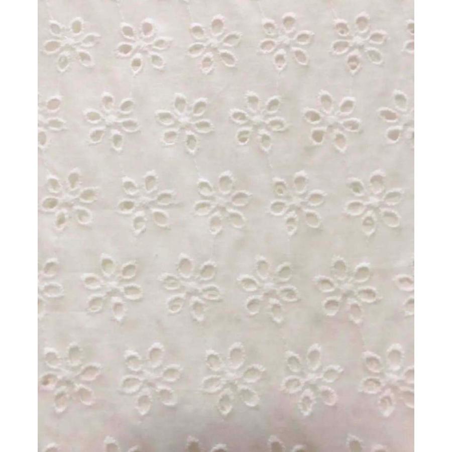 綿レース生地 マスク用生地 綿100% A009 カット 花柄 刺繍 コットンレース ワークレース 130cm*50cm |  | 01