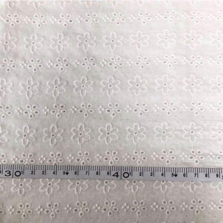綿レース生地 マスク用生地 綿100% A021 カット 花柄 刺繍 コットンレース ワークレース 130cm*50cm |  | 02