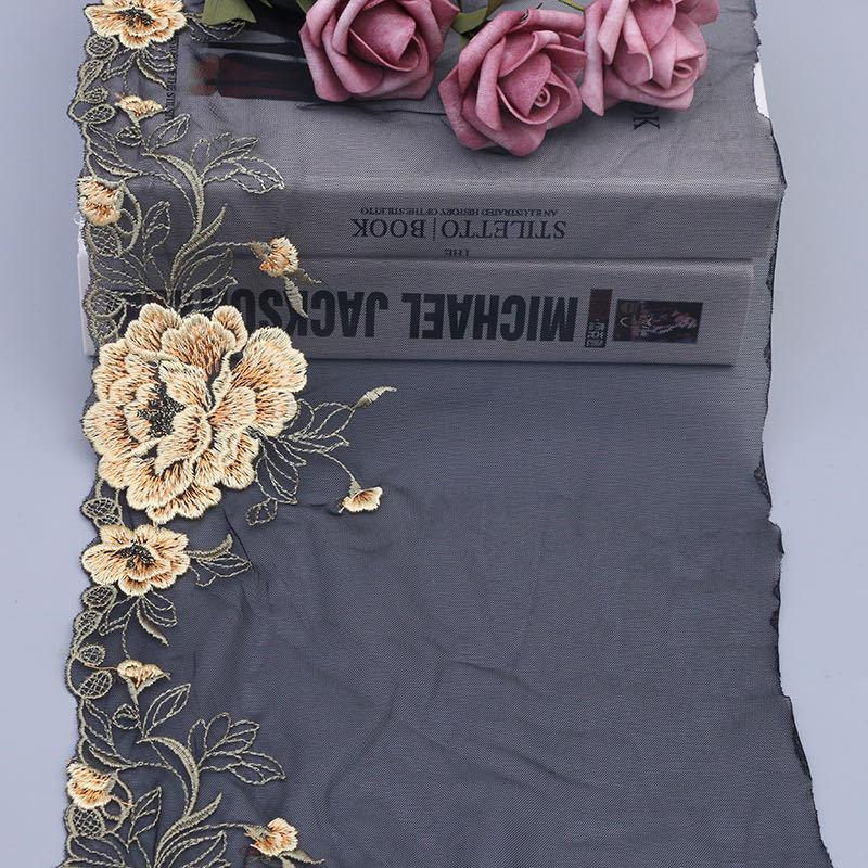 ブレード DIY 手芸用 縁飾り パイピングテープ チュールレース 花柄 手作り 生地 ハンドメイド 単位2m B010 |  | 02