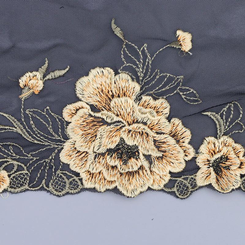 ブレード DIY 手芸用 縁飾り パイピングテープ チュールレース 花柄 手作り 生地 ハンドメイド 単位2m B010 |  | 03