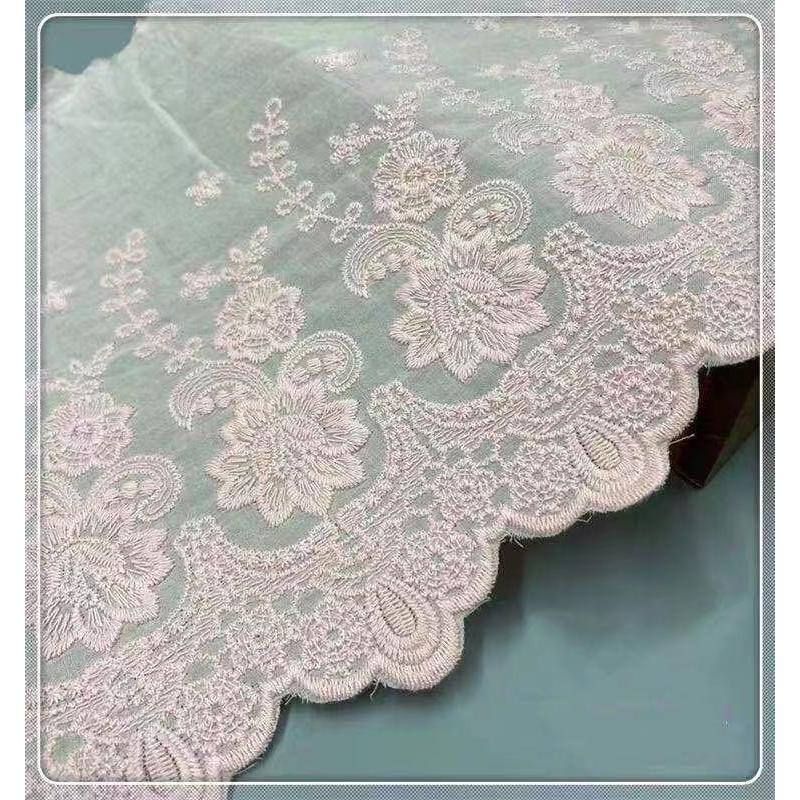 綿レース ブレード DIY 手芸用 縁飾り パイピングテープ 花柄 手作り 生地 ハンドメイド 90cm B040 |  | 06