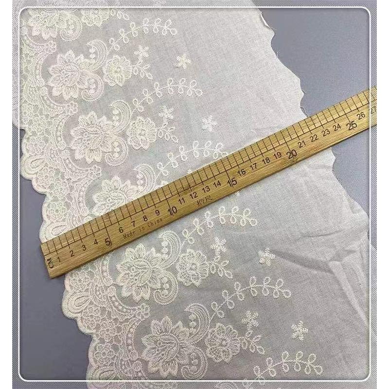 綿レース ブレード DIY 手芸用 縁飾り パイピングテープ 花柄 手作り 生地 ハンドメイド 90cm B040 |  | 08