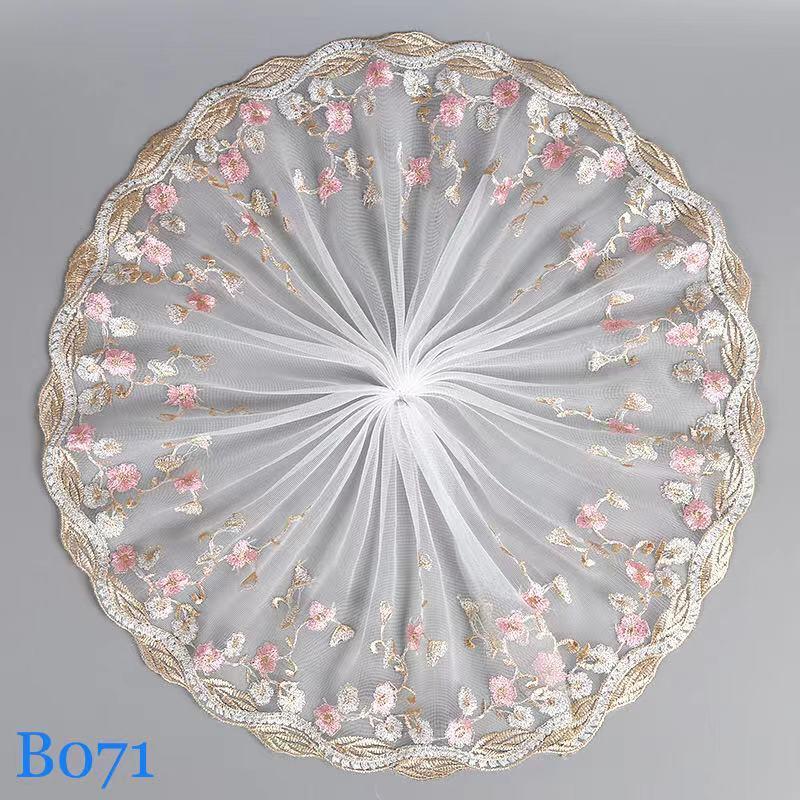 チュール チュールリボン リボン 手芸用 レース生地 レーステープ 花柄 手作り ハンドメイド 4m B071 | 