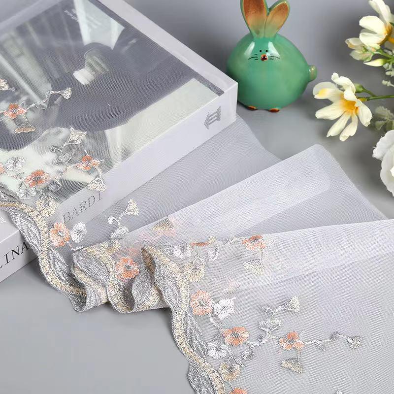 チュール チュールリボン リボン 手芸用 レース生地 レーステープ 花柄 手作り ハンドメイド 4m B071 |  | 02