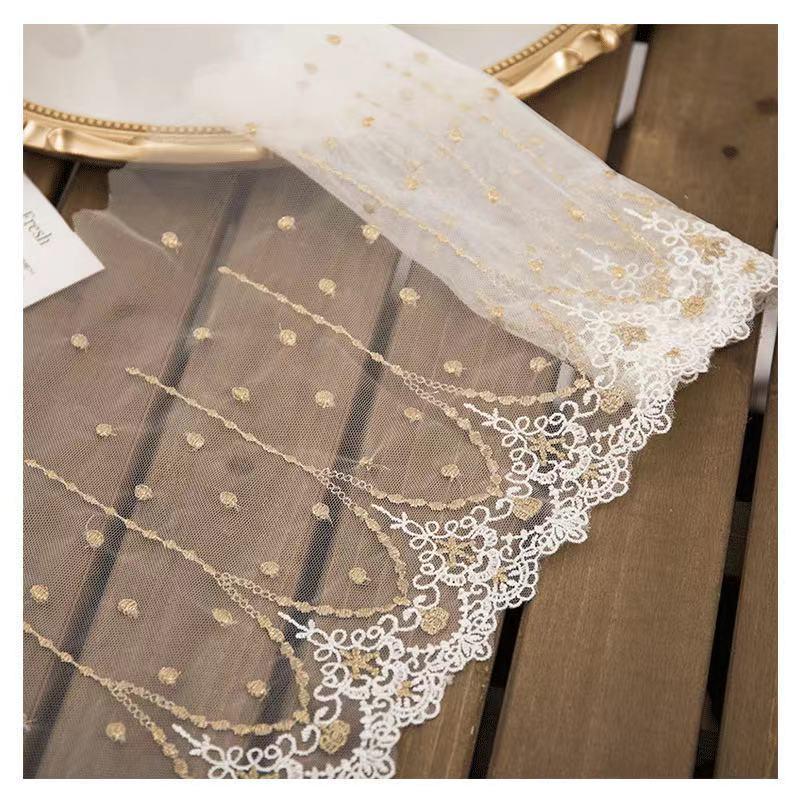 チュールレース DIY 手芸用 縁飾り パイピングテープ レース 花柄 手作り 生地 ハンドメイド 単位4m B090 |  | 02