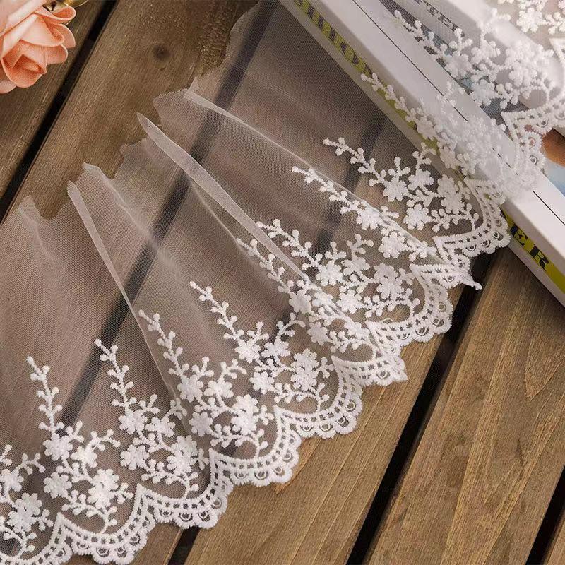 チュールレース DIY 手芸用 縁飾り パイピングテープ レース 花柄 手作り 生地 ハンドメイド 単位4m B136 |  | 01