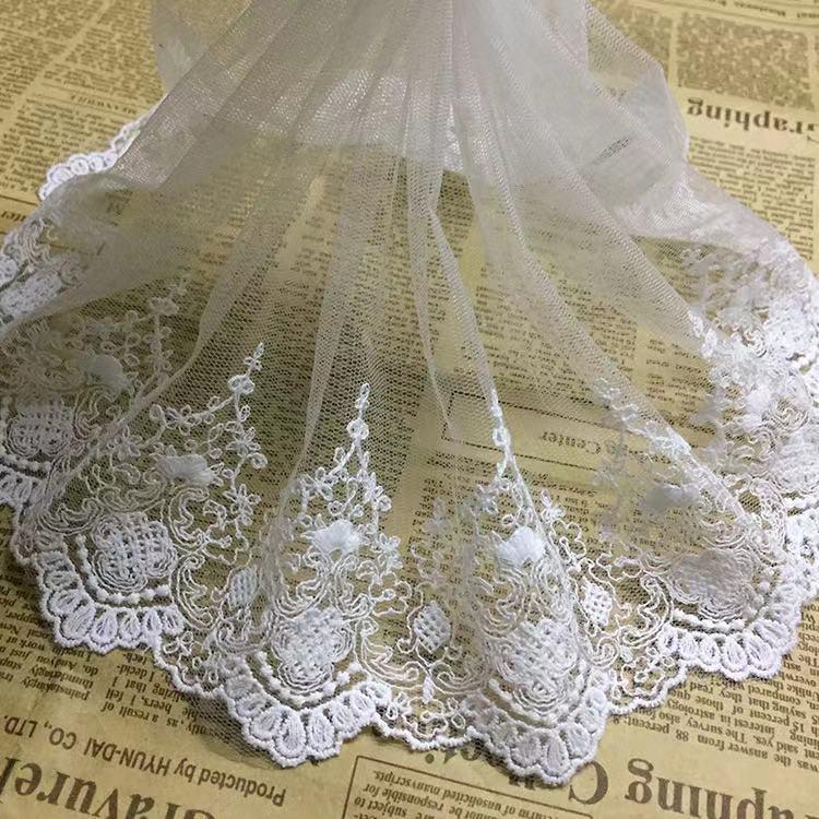 チュールレース DIY 手芸用 縁飾り パイピングテープ レース 花柄 手作り 生地 ハンドメイド 単位4m B149 |  | 02