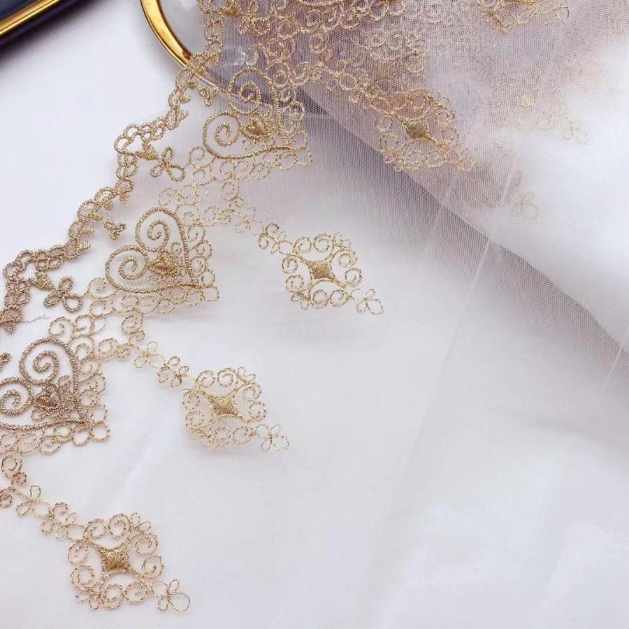 チュールレース DIY 手芸用 縁飾り パイピングテープ レース 花柄 手作り 生地 ハンドメイド 単位4m B155 |  | 03