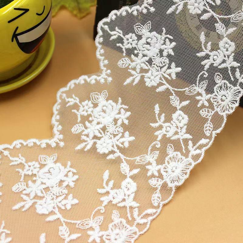 チュールレース DIY 手芸用 縁飾り パイピングテープ レース 花柄 手作り 生地 ハンドメイド 単位2m B166 |  | 01