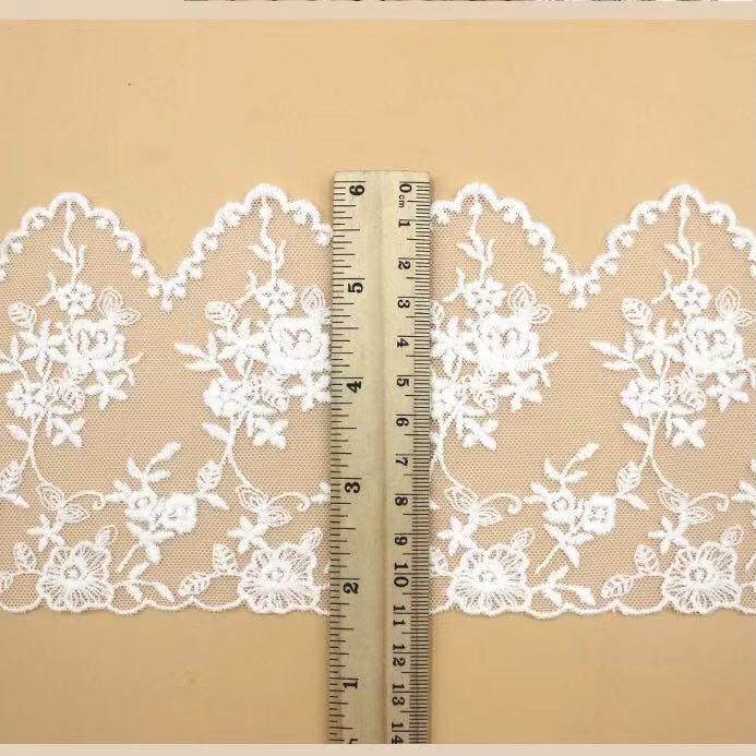 チュールレース DIY 手芸用 縁飾り パイピングテープ レース 花柄 手作り 生地 ハンドメイド 単位2m B166 |  | 03