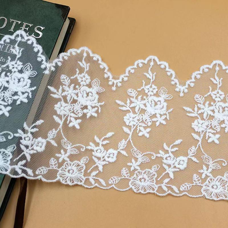 チュールレース DIY 手芸用 縁飾り パイピングテープ レース 花柄 手作り 生地 ハンドメイド 単位2m B166 |  | 04