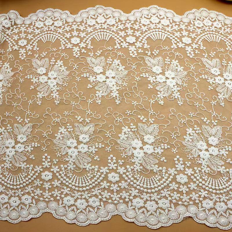 チュールレース DIY 手芸用 縁飾り パイピングテープ レース 花柄 手作り 生地 ハンドメイド 単位1m B170 |  | 01