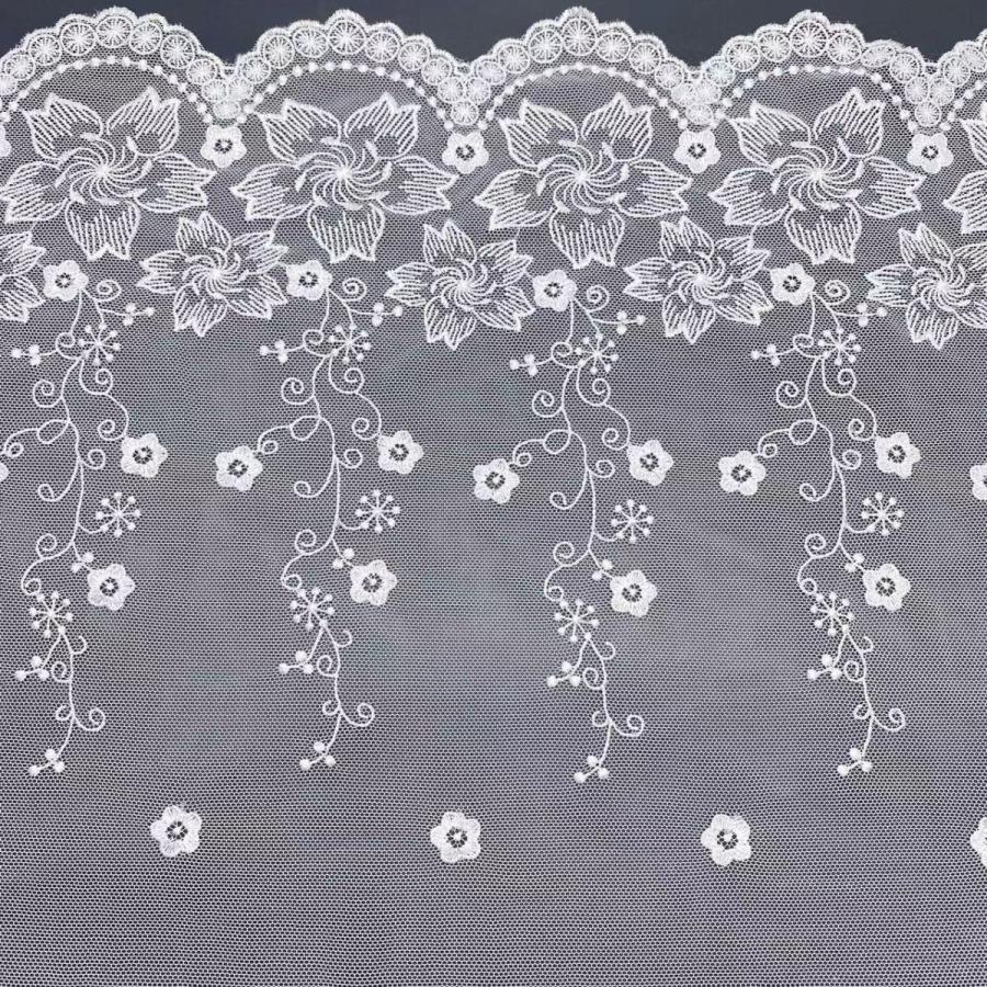 チュールレース DIY 手芸用 縁飾り パイピングテープ レース 花柄 手作り 生地 ハンドメイド 単位2m B205 |  | 03
