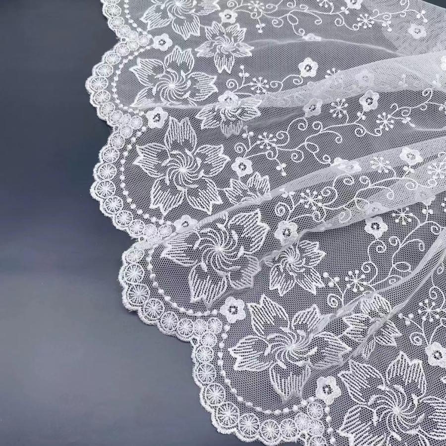 チュールレース DIY 手芸用 縁飾り パイピングテープ レース 花柄 手作り 生地 ハンドメイド 単位2m B205 |  | 05