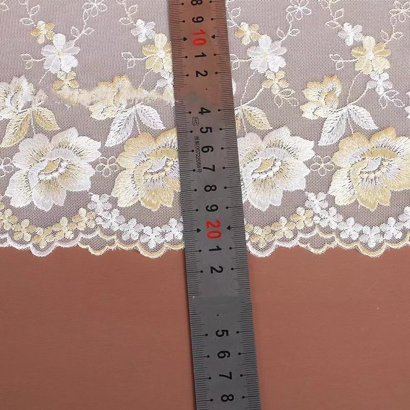 チュールレース DIY 手芸用 縁飾り パイピングテープ レース 手作り 生地 ハンドメイド 幅約18ｃｍ 単位1m B242 |  | 01