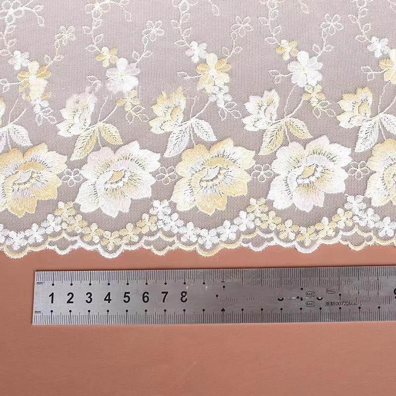 チュールレース DIY 手芸用 縁飾り パイピングテープ レース 手作り 生地 ハンドメイド 幅約18ｃｍ 単位1m B242 |  | 03