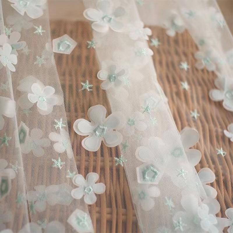 チュール チュールリボン リボン 幅広 手芸用 レース生地 刺繍 レーステープ パイピングテープ 花柄 手作り ハンドメイド diy 幅約125cm 単位90cm B270 |  | 03
