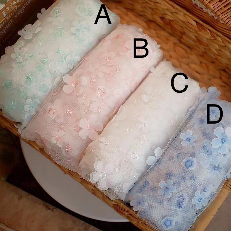 チュール チュールリボン リボン 幅広 手芸用 レース生地 刺繍 レーステープ パイピングテープ 花柄 手作り ハンドメイド diy 幅約125cm 単位90cm B270 |  | 04