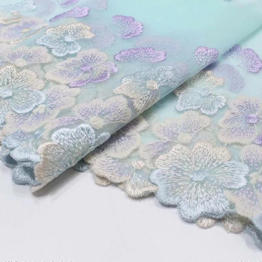 チュール チュールリボン リボン 幅広 手芸用 レース生地 刺繍 レーステープ パイピングテープ 花柄 手作り ハンドメイド diy 幅約18cm 単位2m B272 |  | 01