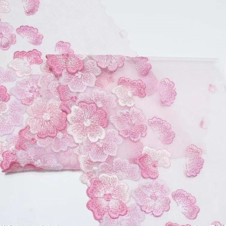 チュール チュールリボン リボン 幅広 手芸用 レース生地 刺繍 レーステープ パイピングテープ 花柄 手作り ハンドメイド diy 幅約18cm 単位2m B272 |  | 02