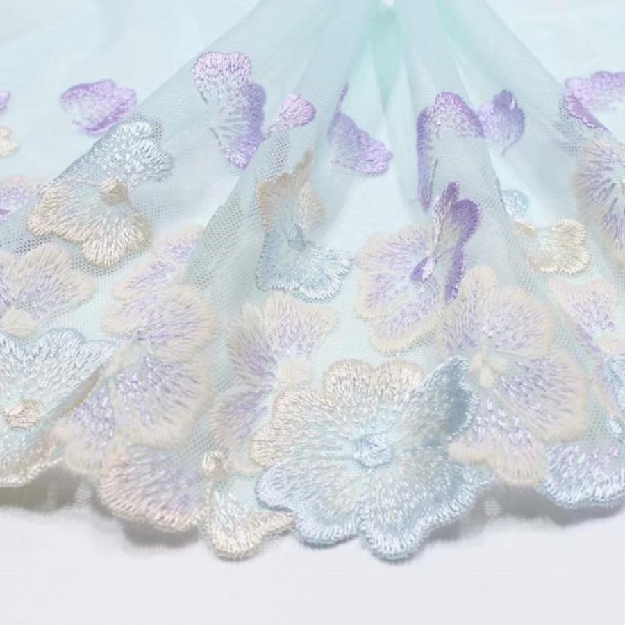 チュール チュールリボン リボン 幅広 手芸用 レース生地 刺繍 レーステープ パイピングテープ 花柄 手作り ハンドメイド diy 幅約18cm 単位2m B272 |  | 07