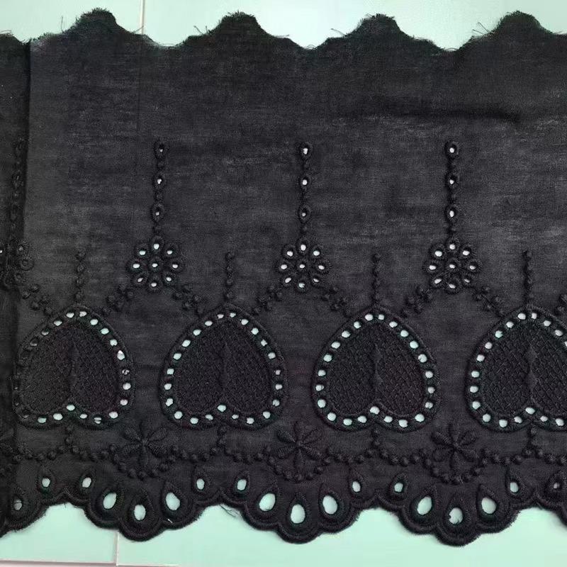 綿レース 幅広 手芸用 手芸 レース生地 刺繍 レース 布 レーステープ パイピングテープ 花柄 手作り ハンドメイド diy 幅約18cm 単位2m B288 |  | 02