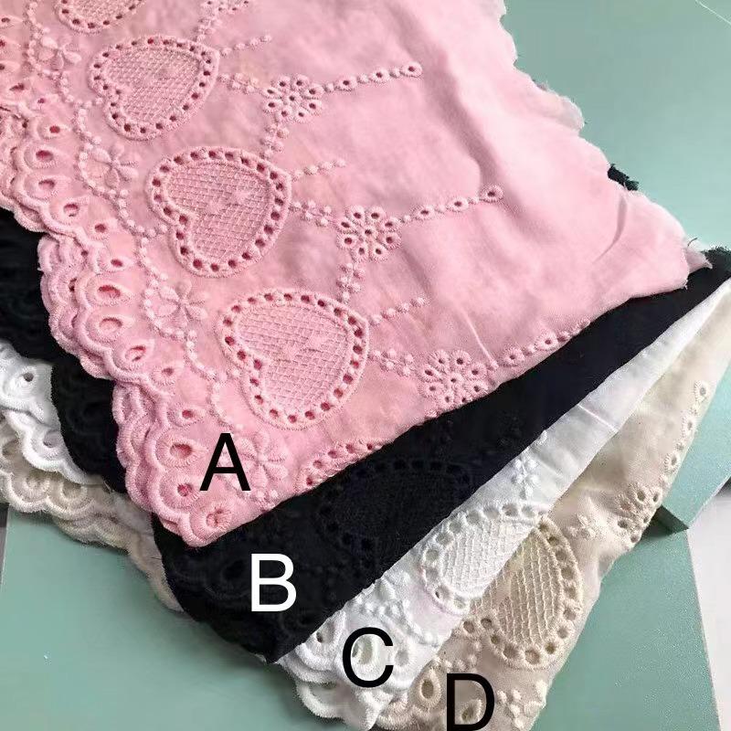 綿レース 幅広 手芸用 手芸 レース生地 刺繍 レース 布 レーステープ パイピングテープ 花柄 手作り ハンドメイド diy 幅約18cm 単位2m B288 |  | 08