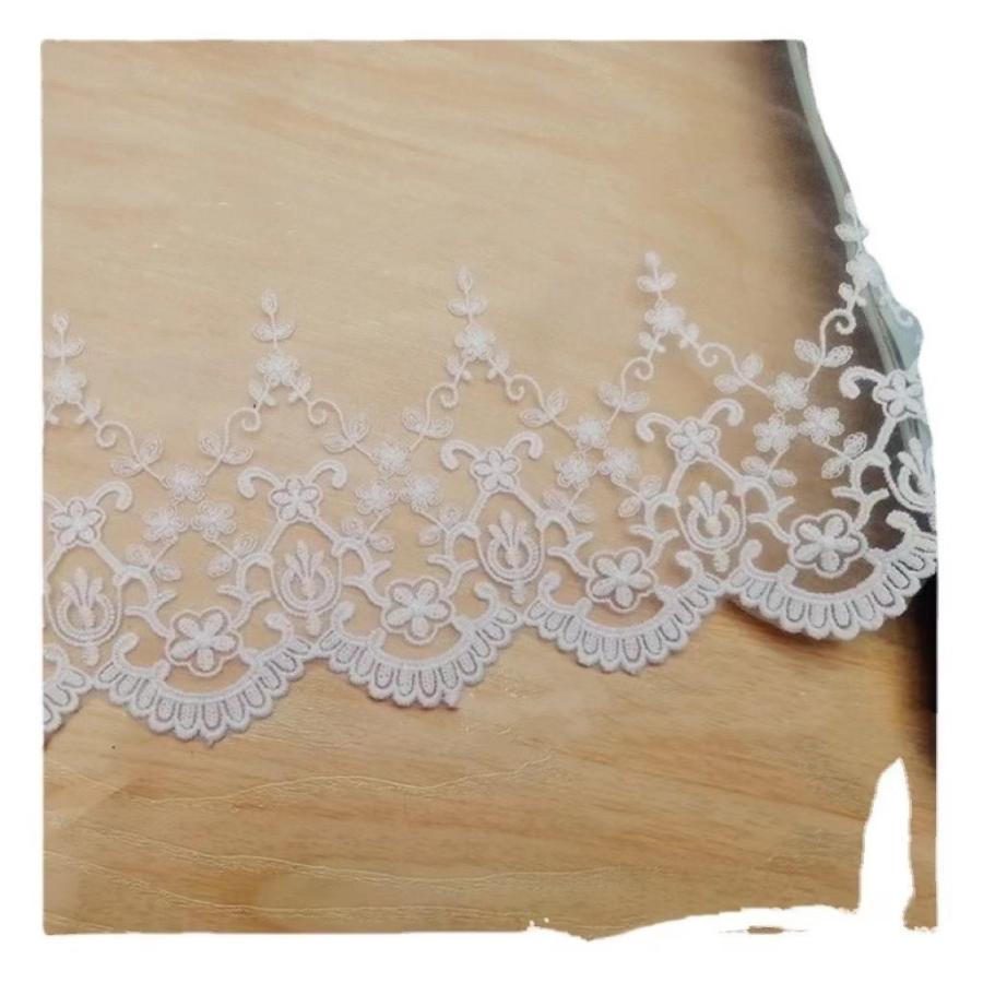 チュール チュールリボン リボン 幅広 手芸用 レース生地 刺繍 レーステープ パイピングテープ 花柄 手作り ハンドメイド diy 幅約17cm 単位2m B290 |  | 04