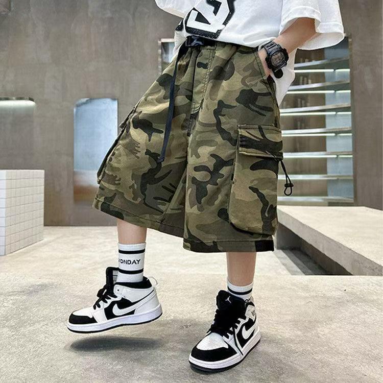 キッズ 子供服 ショートパンツ 迷彩柄 カジュアル パンツ 男の子