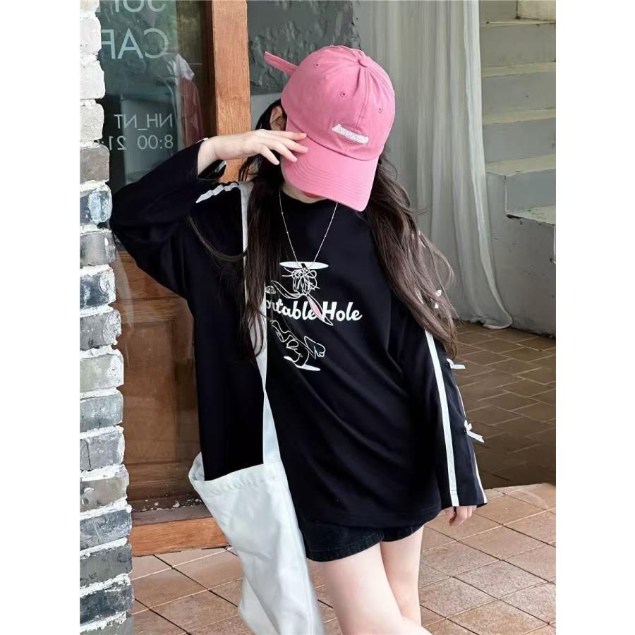 キッズ 子供服 Tシャツ ダンスウエア サイドライン トップス ロングTシャツ ダンストップス キッズロンT 女の子の服 女の子洋服 KUGA075(2色120-170) |  | 01