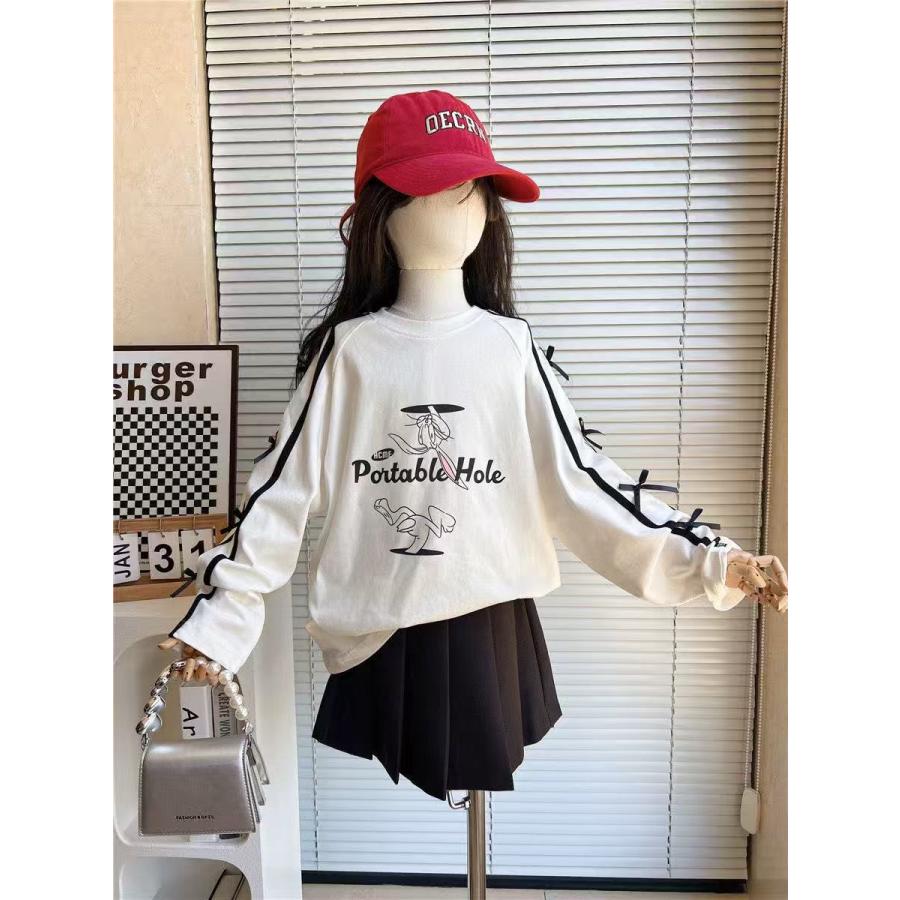 キッズ 子供服 Tシャツ ダンスウエア サイドライン トップス ロングTシャツ ダンストップス キッズロンT 女の子の服 女の子洋服 KUGA075(2色120-170) |  | 02