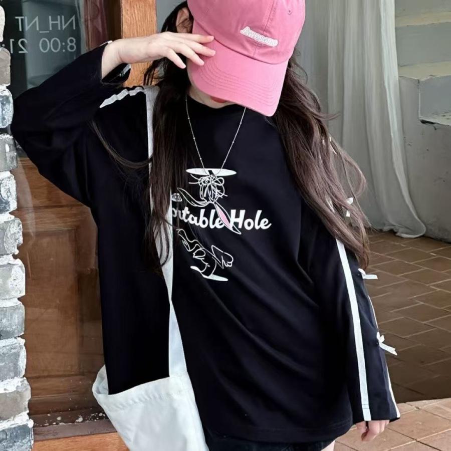 キッズ 子供服 Tシャツ ダンスウエア サイドライン トップス ロングTシャツ ダンストップス キッズロンT 女の子の服 女の子洋服 KUGA075(2色120-170) |  | 08