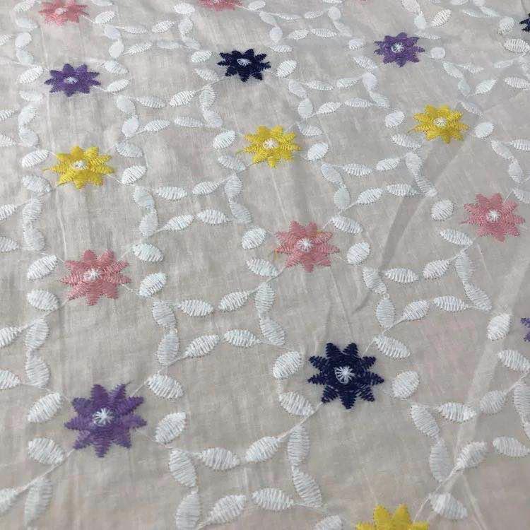 レース生地 マスク用生地 綿100% L020 カット 花柄 刺繍 コットンレース ワークレース130cm*45cm |  | 02