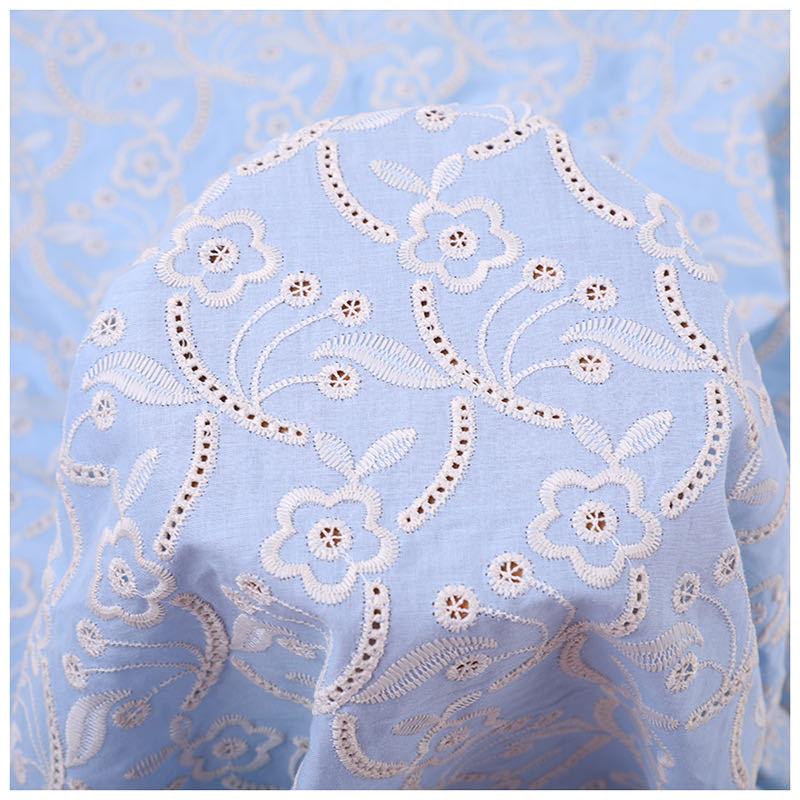 レース生地 マスク用生地 綿100% L041 カット 花柄 刺繍 コットンレース ワークレース120cm*30cm |  | 03