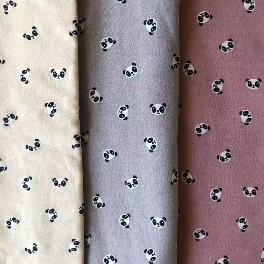 綿生地 コットン生地 パンダ柄 生地 L064 綿100% カット 可愛い 140cm*45cm |  | 01