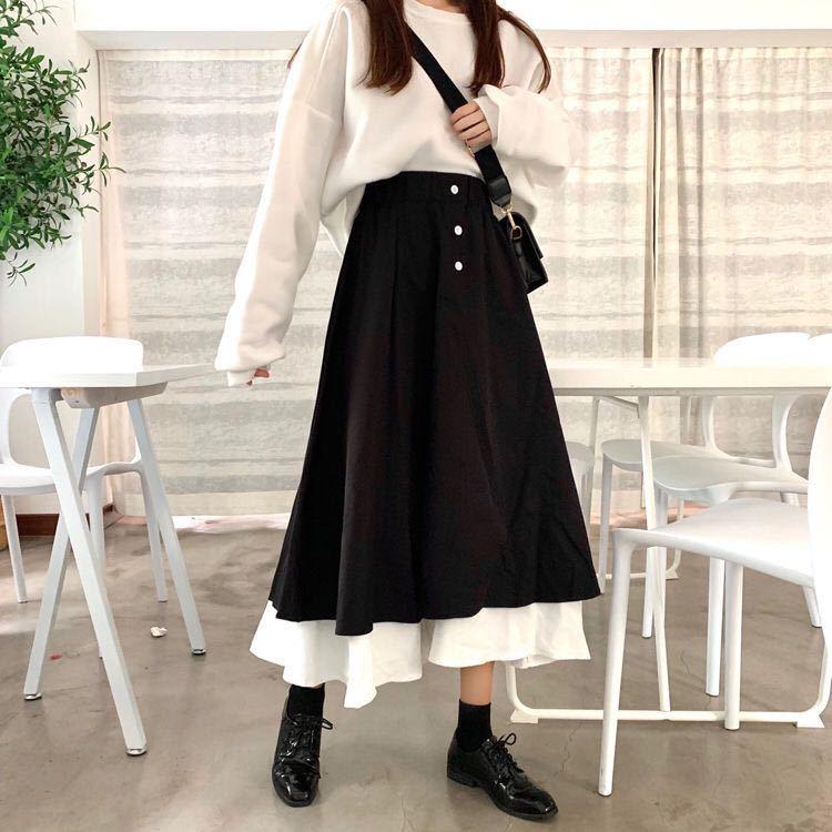 美品＊ハイク プリーツ ロング スカート フレア ブラック サイズ2 ロングスカート フレアスカート マキシスカート シック フェミニン