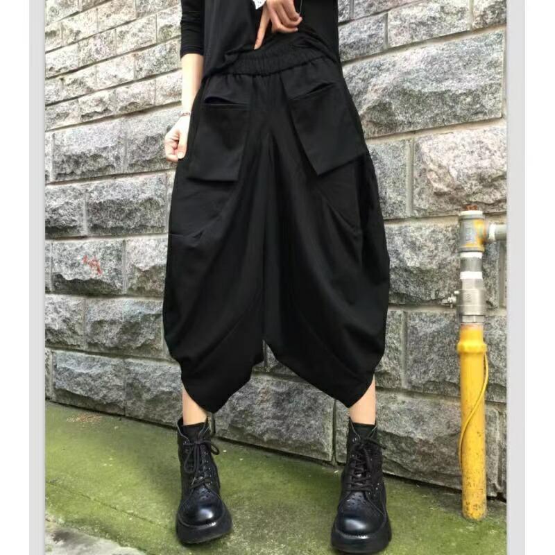 レディース ハーフパンツ サルエルパンツ ウエストゴム 短パ 七分丈 大きいサイズ 無地 レディース夏物 夏パンツ 大きいポケット 夏 LPFA028(2色M-4XL) |  | 03