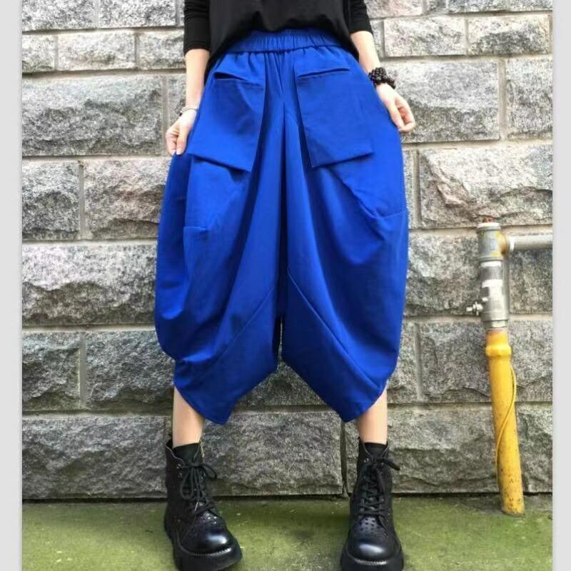 レディース ハーフパンツ サルエルパンツ ウエストゴム 短パ 七分丈 大きいサイズ 無地 レディース夏物 夏パンツ 大きいポケット 夏 LPFA028(2色M-4XL) |  | 04