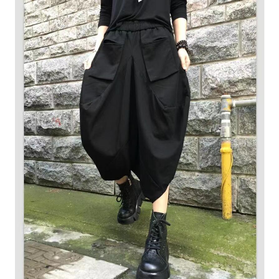 レディース ハーフパンツ サルエルパンツ ウエストゴム 短パ 七分丈 大きいサイズ 無地 レディース夏物 夏パンツ 大きいポケット 夏 LPFA028(2色M-4XL) |  | 05
