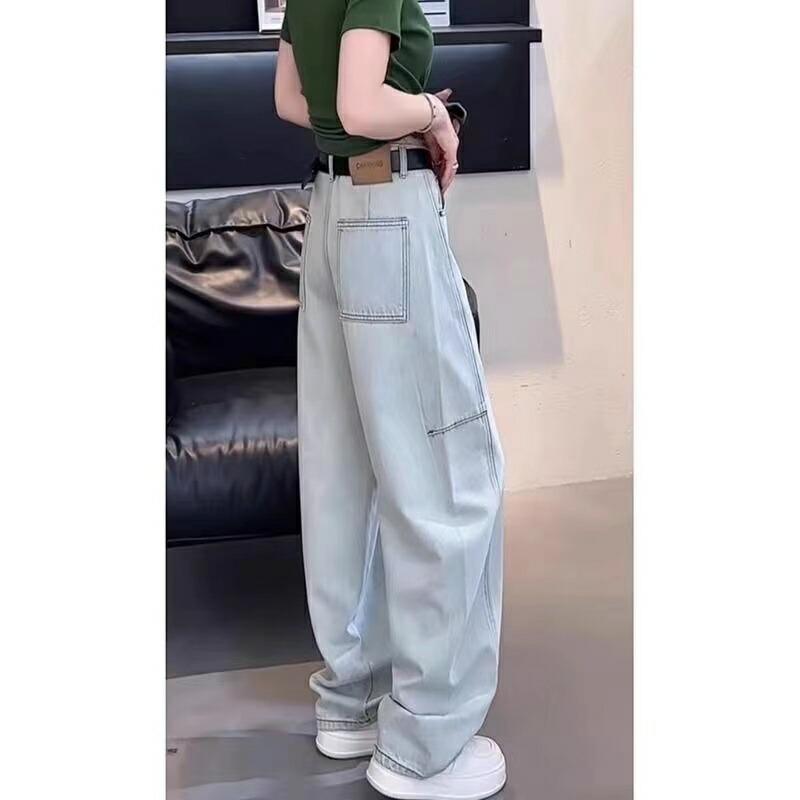 ジーンズ デニムパンツ レディース ワイドデニム ロングパンツ ガウチョパンツ ボトムス ハイウエスト 大きいサイズ ゆったり  春 夏 秋 冬  LPFA055(S-5XL) | 