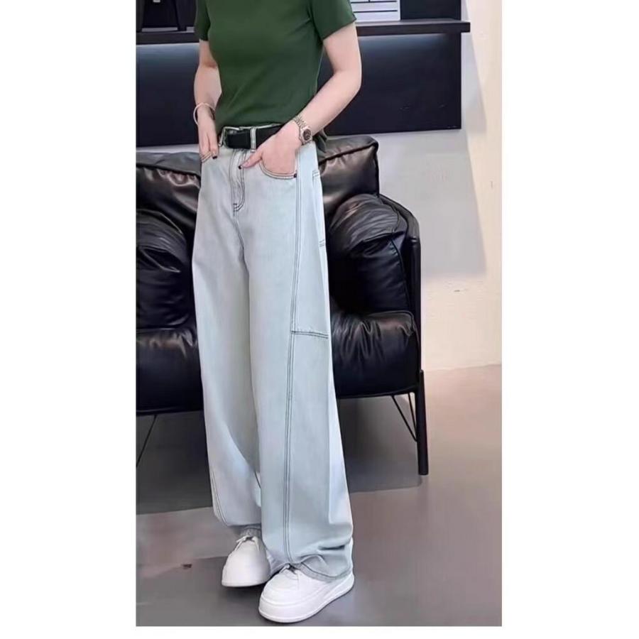 ジーンズ デニムパンツ レディース ワイドデニム ロングパンツ ガウチョパンツ ボトムス ハイウエスト 大きいサイズ ゆったり  春 夏 秋 冬  LPFA055(S-5XL) |  | 05