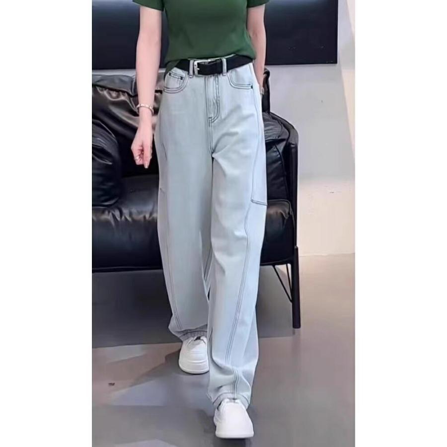ジーンズ デニムパンツ レディース ワイドデニム ロングパンツ ガウチョパンツ ボトムス ハイウエスト 大きいサイズ ゆったり  春 夏 秋 冬  LPFA055(S-5XL) |  | 08