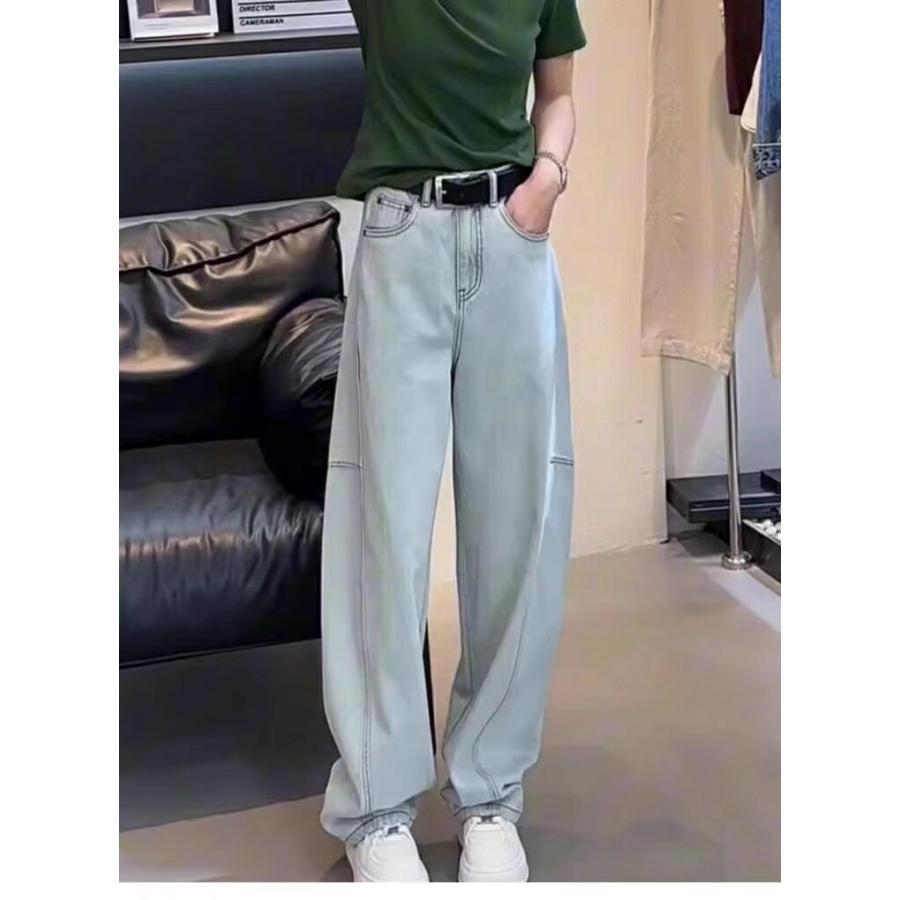 ジーンズ デニムパンツ レディース ワイドデニム ロングパンツ ガウチョパンツ ボトムス ハイウエスト 大きいサイズ ゆったり  春 夏 秋 冬  LPFA055(S-5XL) |  | 09